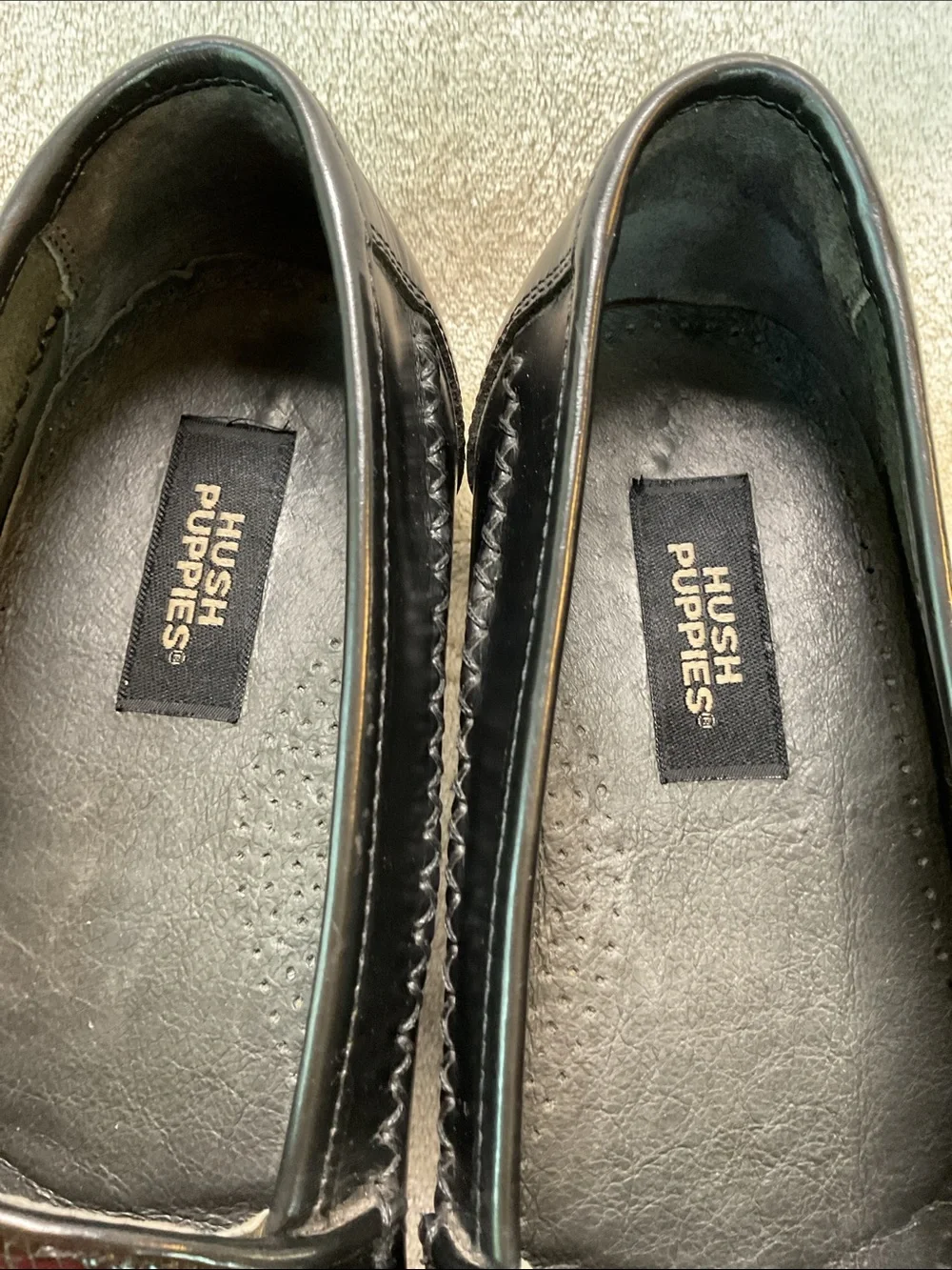 Hush Puppies shiny black